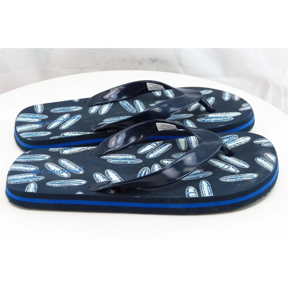 Columbia Youth Boys Shoes Sz 3 M Black Synthetic‎ Flip Flop